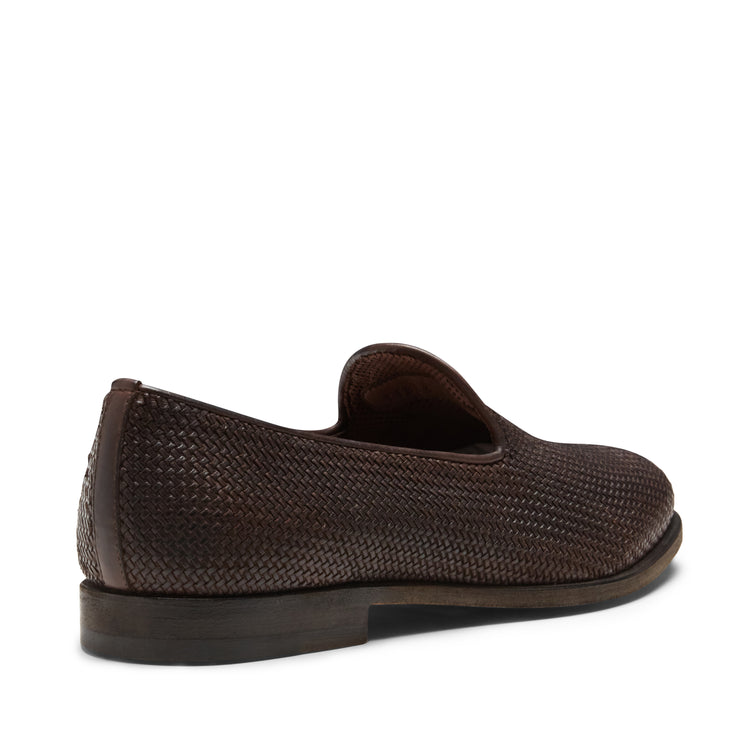 Chaussures sans lacets en cuir tressé pour hommes