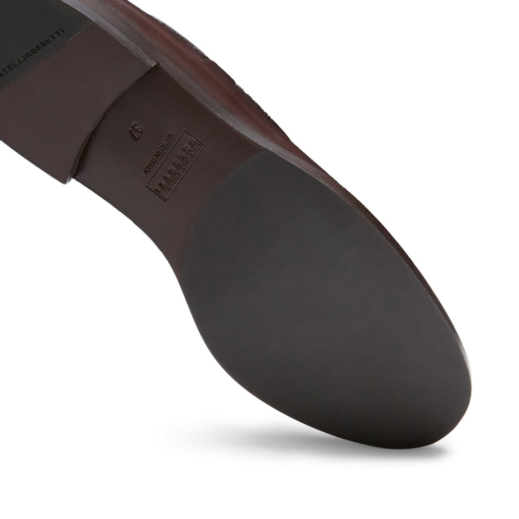 Damenloafer Brera aus mahagonifarbenem Leder