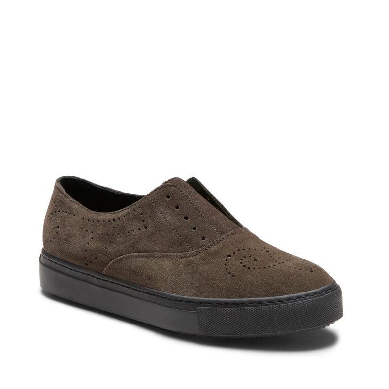 Sneaker Hobo Sport in suede da donna color acciaio