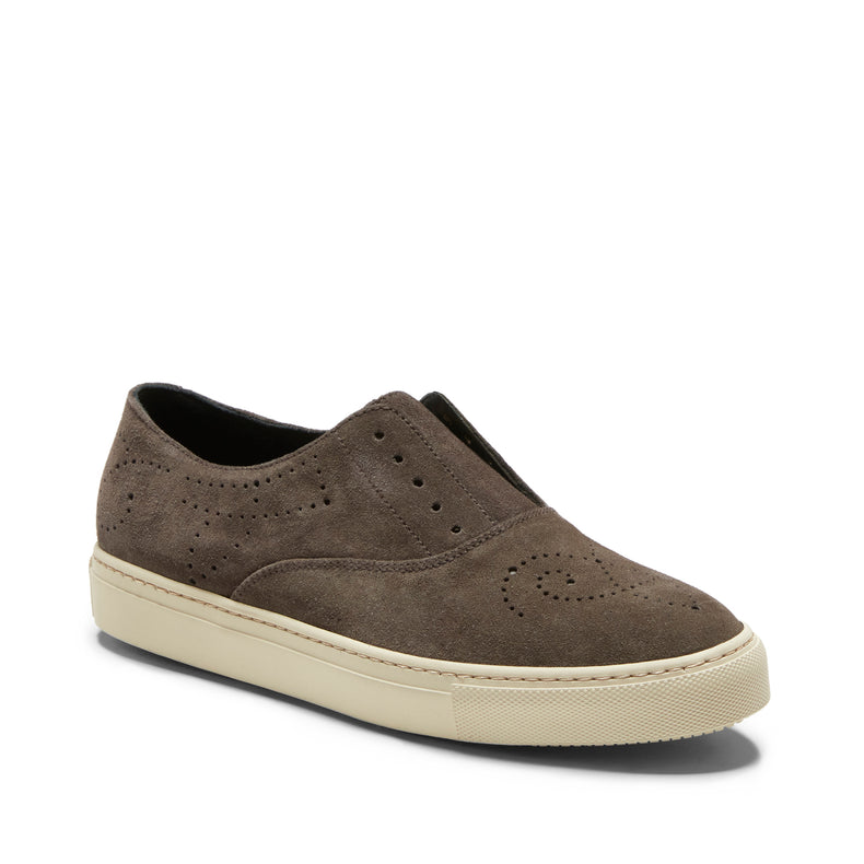 Women's Hobo Sport sneaker in steel-coloured suede