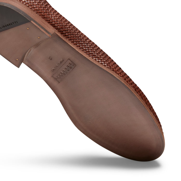 Men’s Woven Leather Slipper