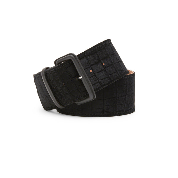 Cintura da donna in velluto colore nero