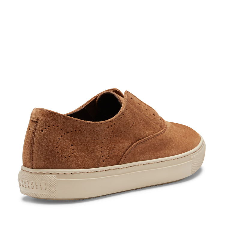 Sneaker Hobo Sport in suede da uomo color castoro