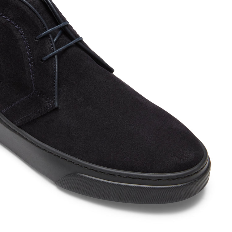 Desert boot in suede da uomo blu marine