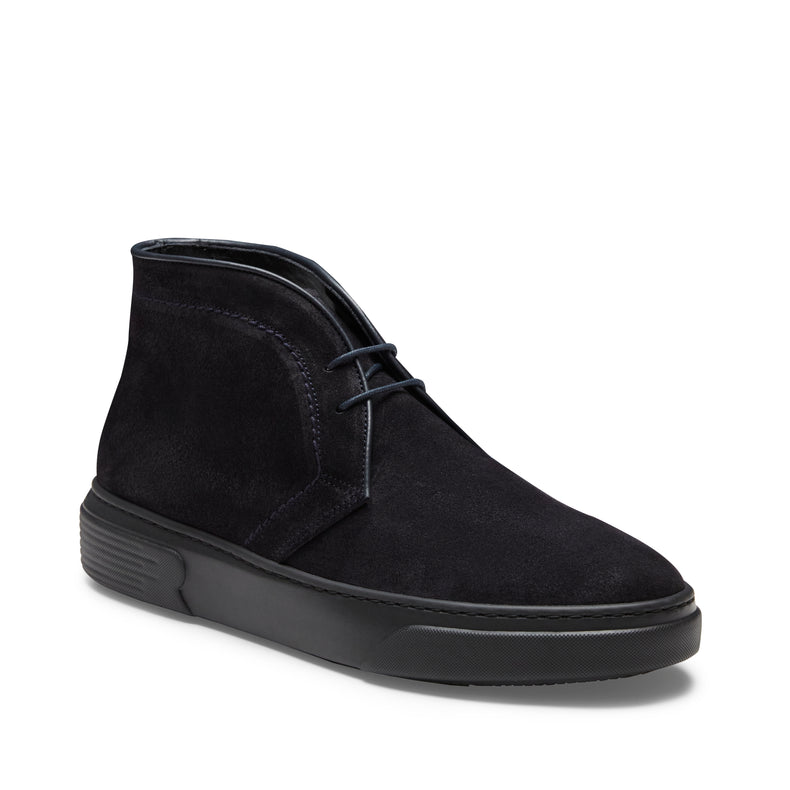 Desert boot in suede da uomo blu marine