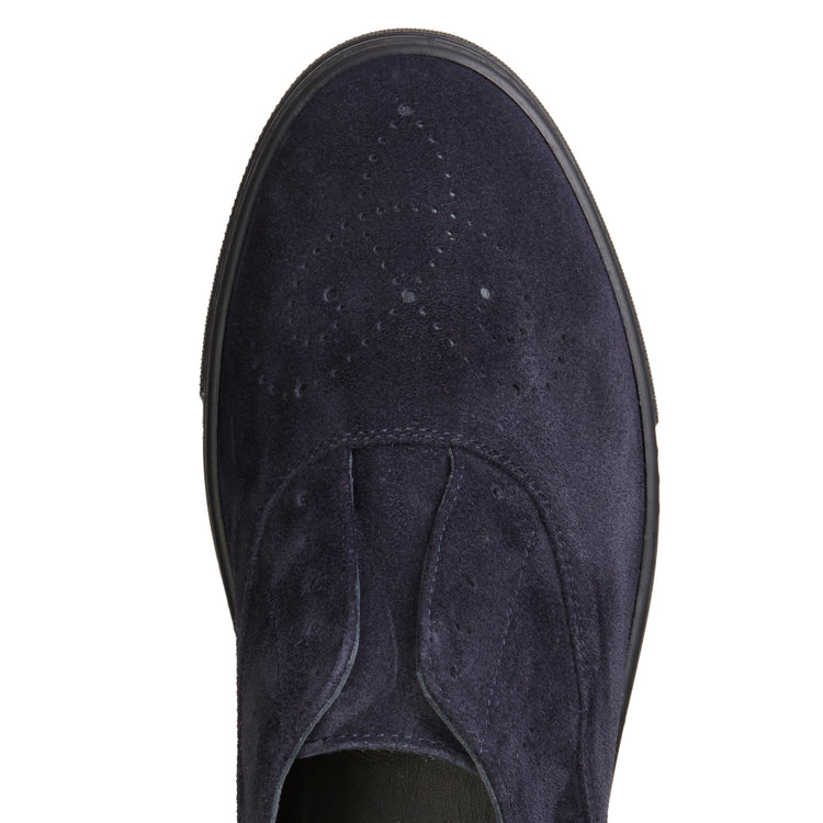 Sneaker Hobo Sport in suede da donna blu navy