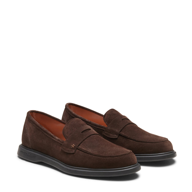 Damenloafer aus Veloursleder