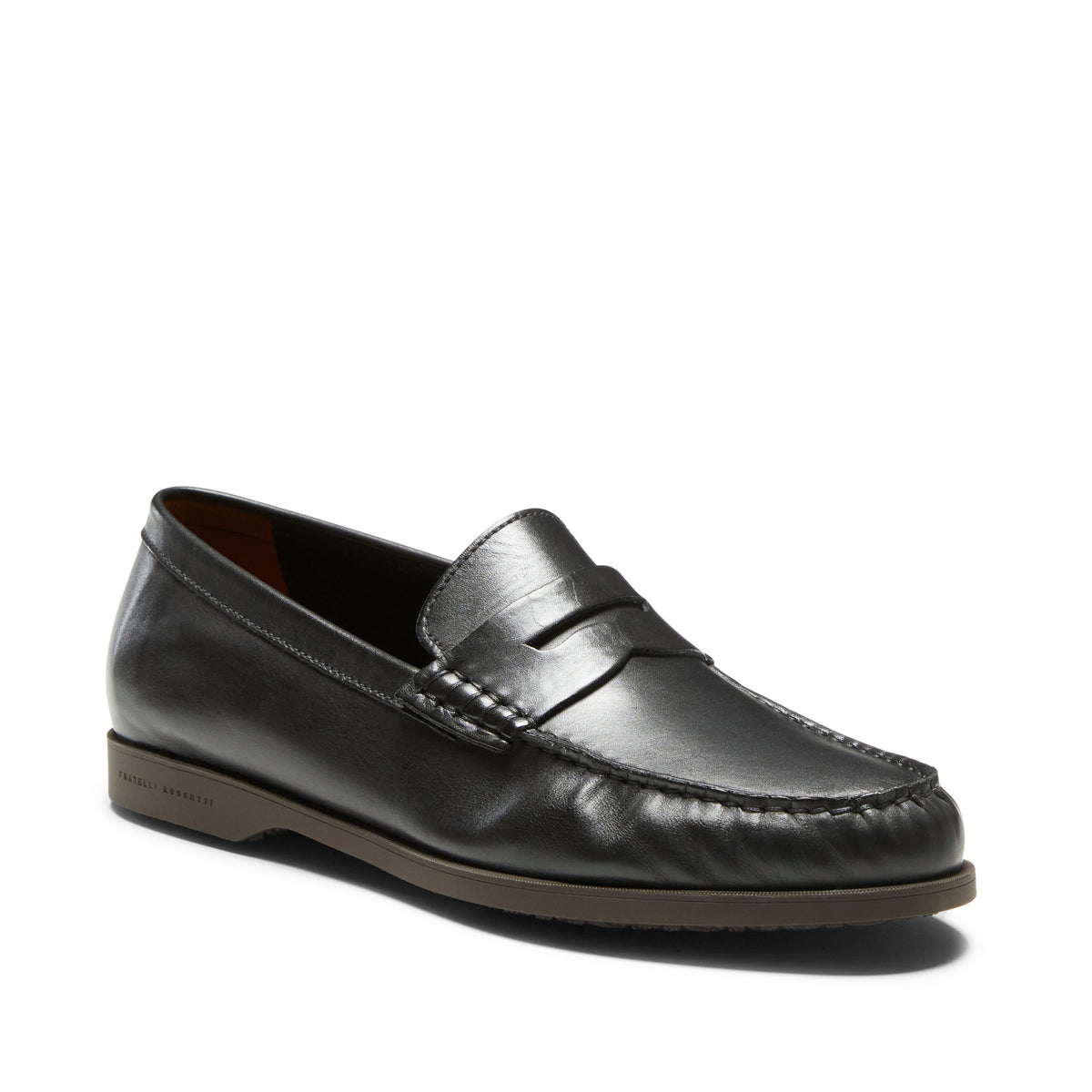 Fratelli Rossetti Made In Italy Black Leather Loafer SilverBit Strap Men\'s Sz. 9 Black Dress Shoes Fratelli Rossetti for Men for sale | eBay main image 2