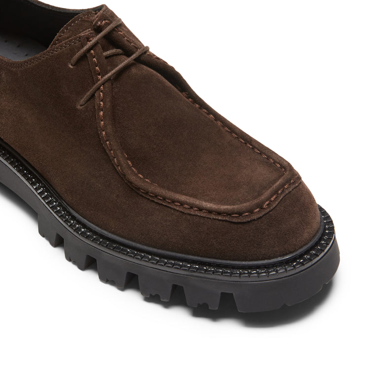 Derby in suede da donna