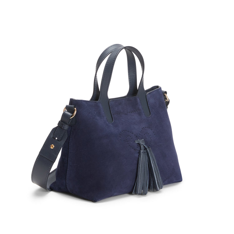Small suede Hobo tote bag