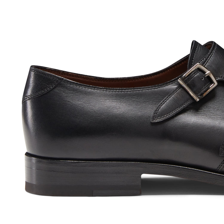 Derby mit Doppelschnalle aus Leder