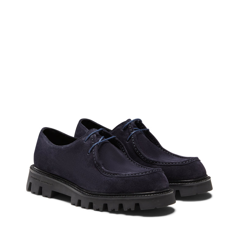 Women's suede lace-up shoes