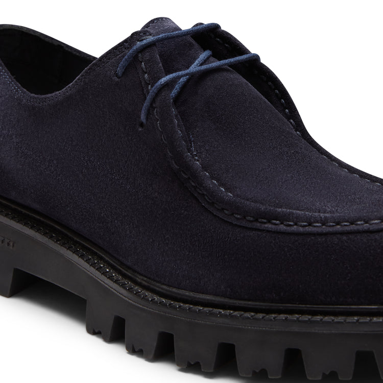 Women's suede lace-up shoes