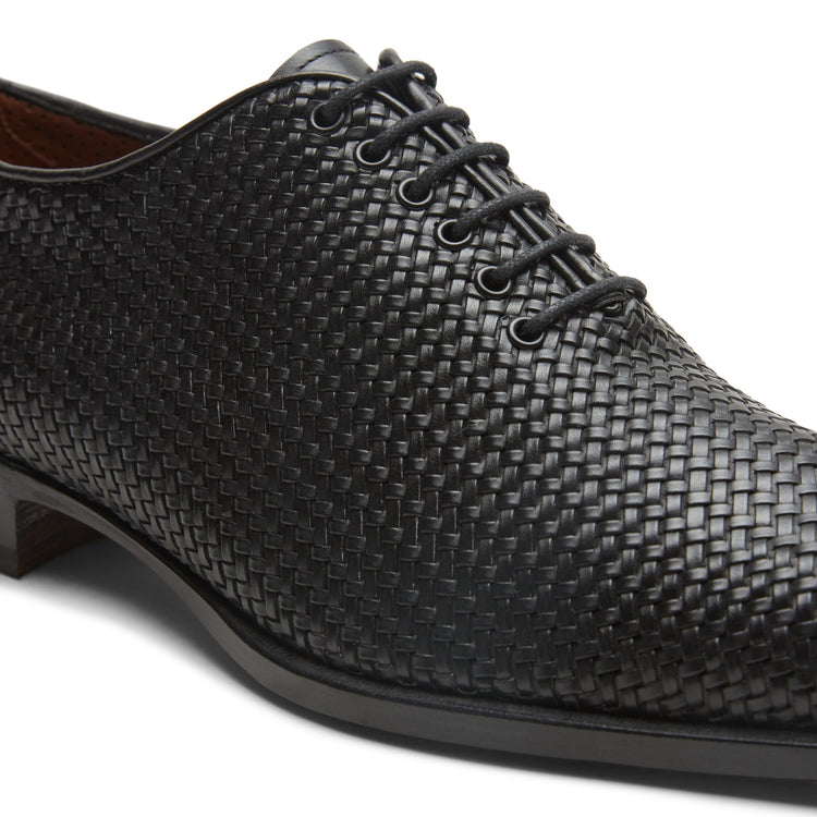 Francesina in pelle intrecciata da uomo