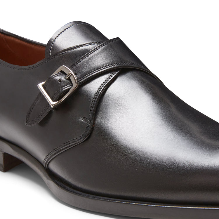 Derby mono fibbia da uomo in pelle
