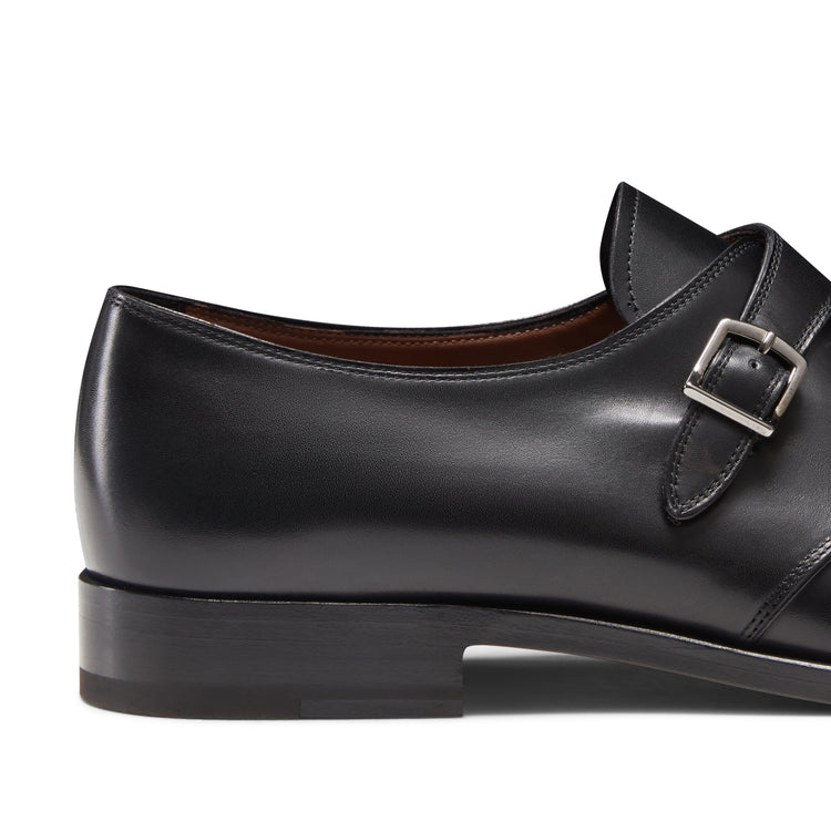 Derby mono fibbia da uomo in pelle