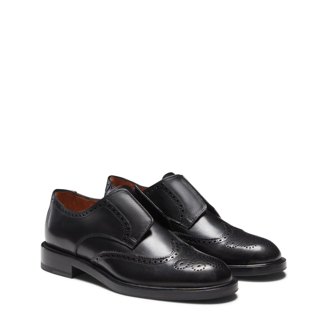 Derbys dandy en cuir pour femme