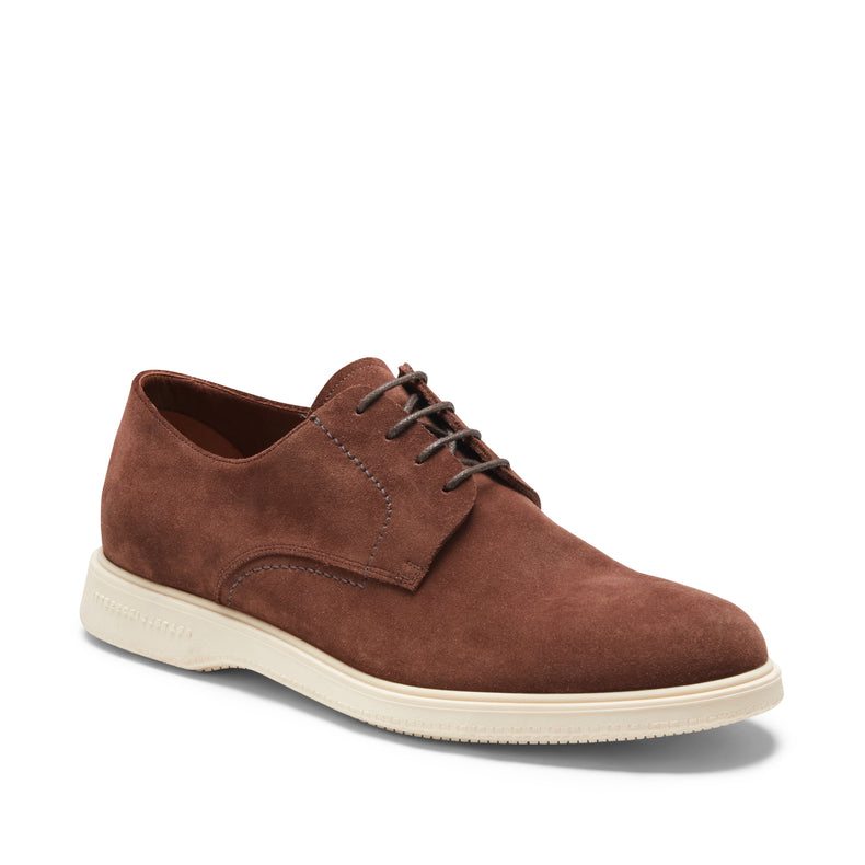 Suede lace-up Derby shoe