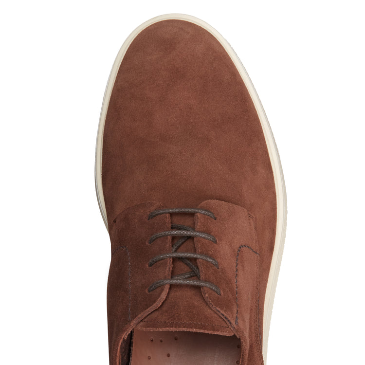 Suede lace-up Derby shoe