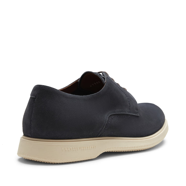 Suede lace-up Derby shoe