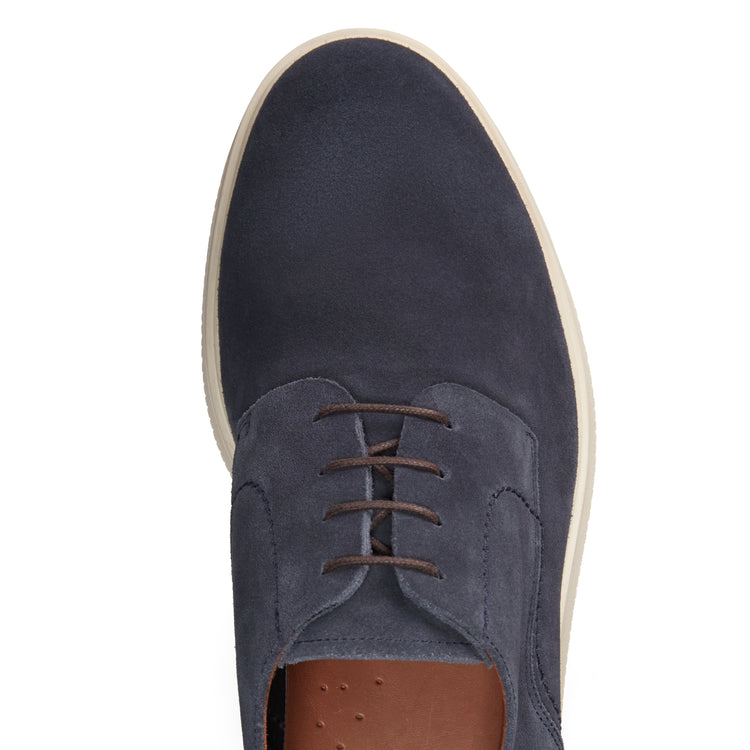 Suede lace-up Derby shoe