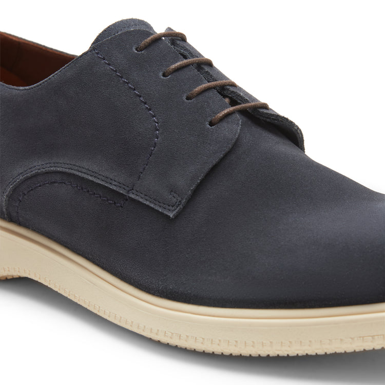 Suede lace-up Derby shoe