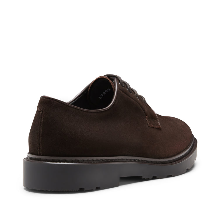 Stringata derby in suede