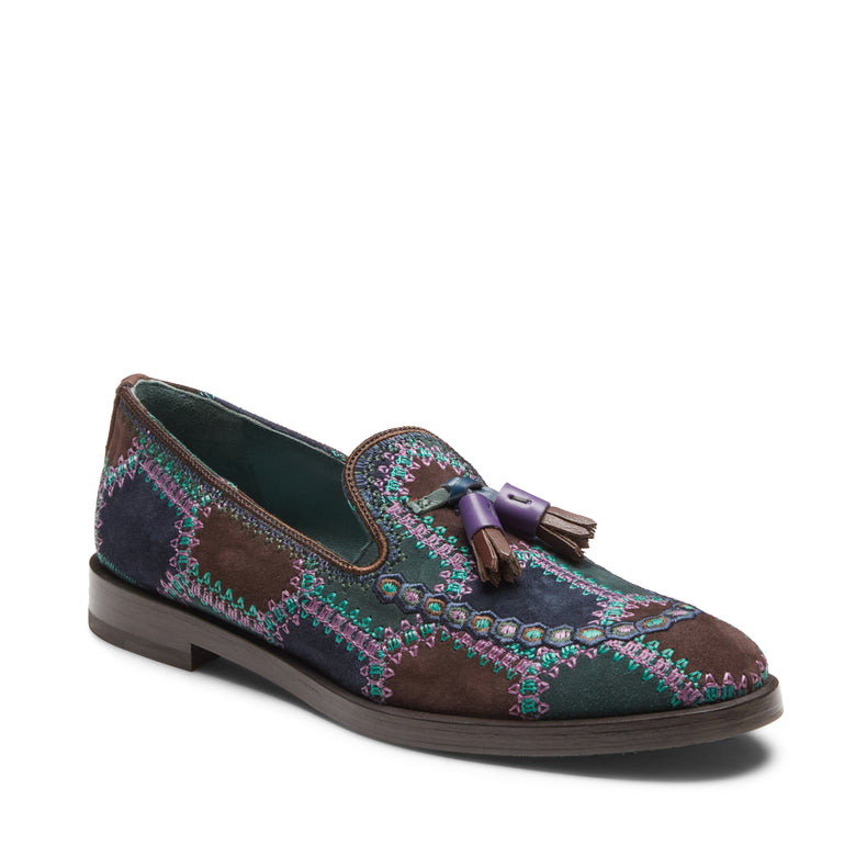 Mocassino Brera Special Embroidery in suede da donna
