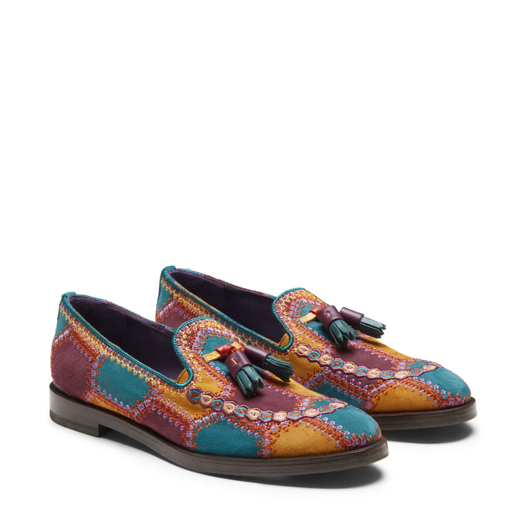 Mocassino Brera Special Embroidery in suede da donna