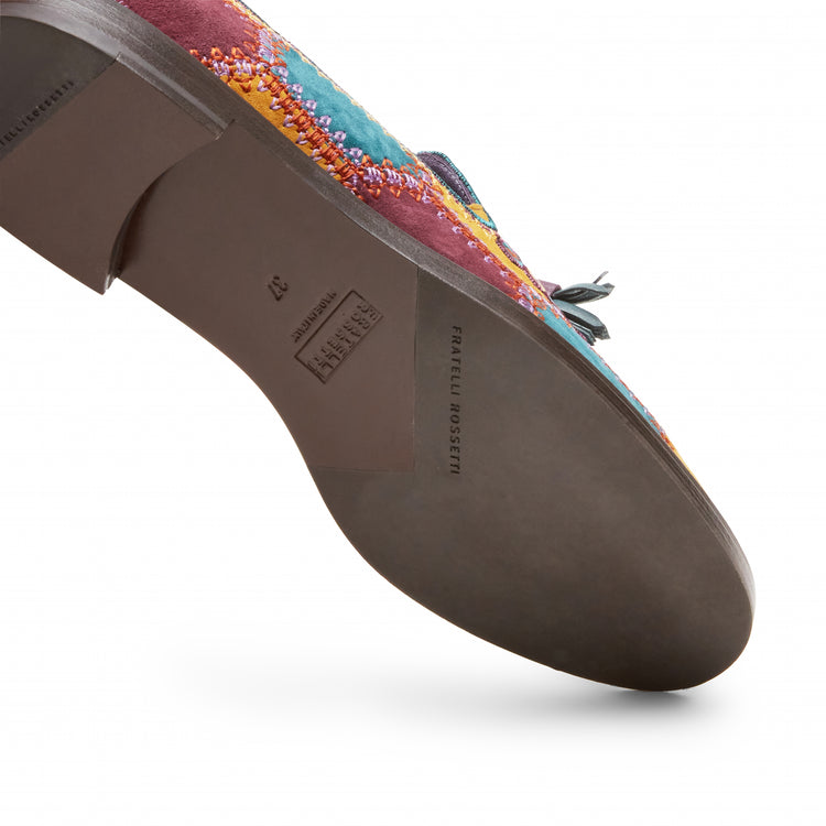 Mocassino Brera Special Embroidery in suede da donna