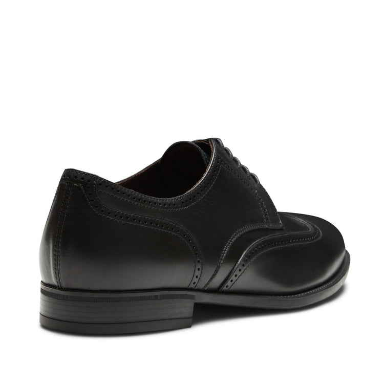 Leather derby lace-up