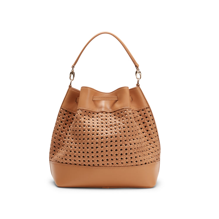 Bucket Bag in pelle intrecciata