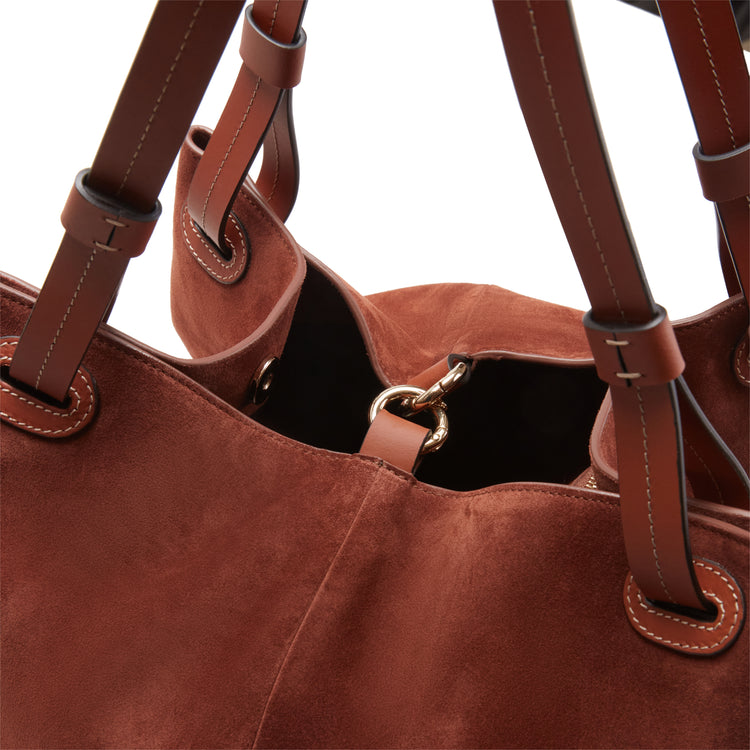 Royal Tote bag in suede