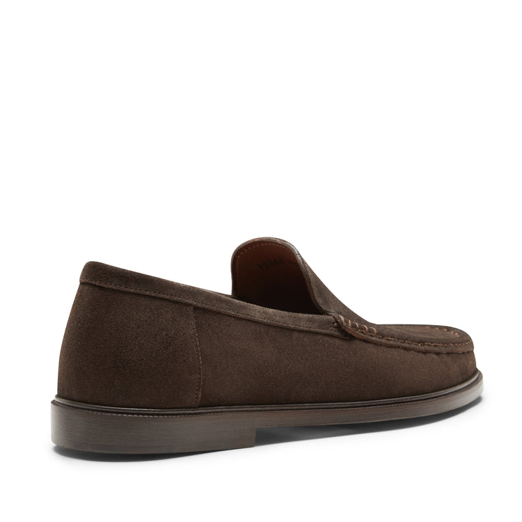 Suede tubular loafer