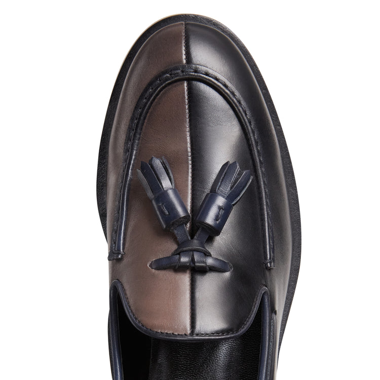 Women’s two-tone leather Brera Cut loafer