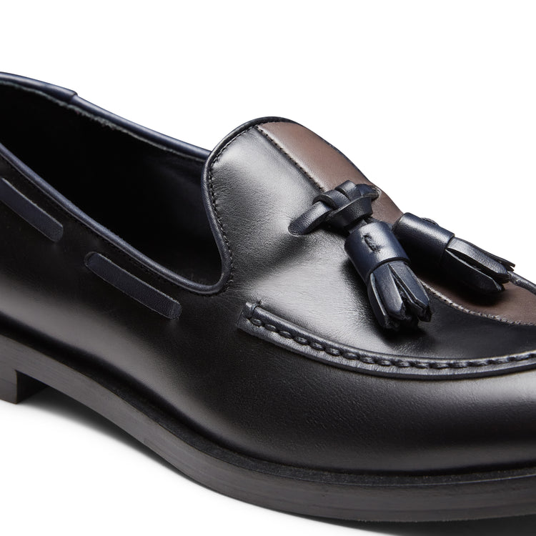 Women’s two-tone leather Brera Cut loafer