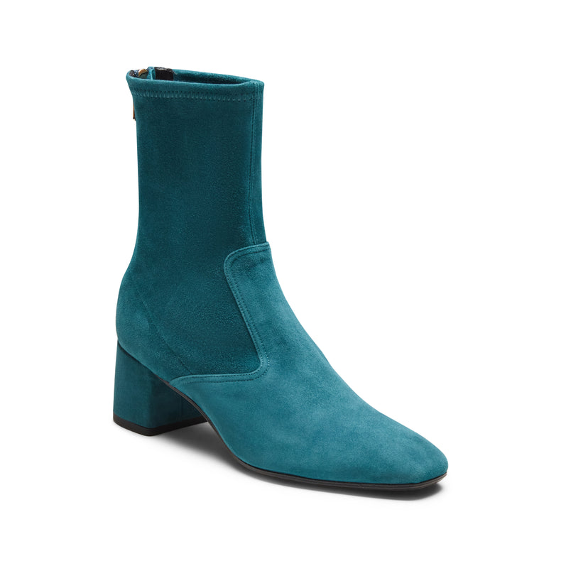 Stiefelette aus Veloursleder