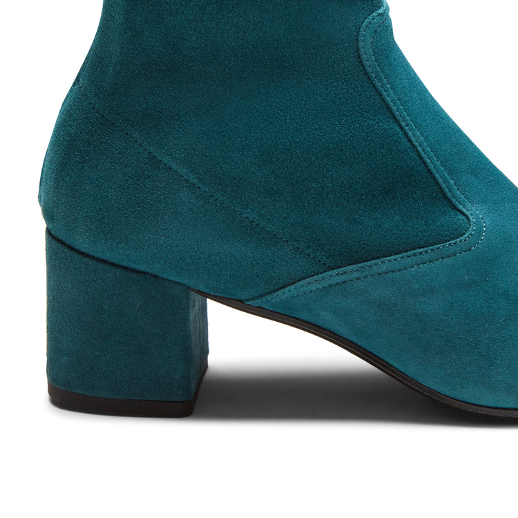 Stiefelette aus Veloursleder