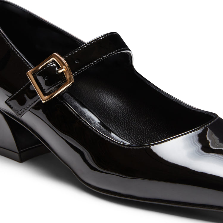 Chaussures ouvertes en cuir verni