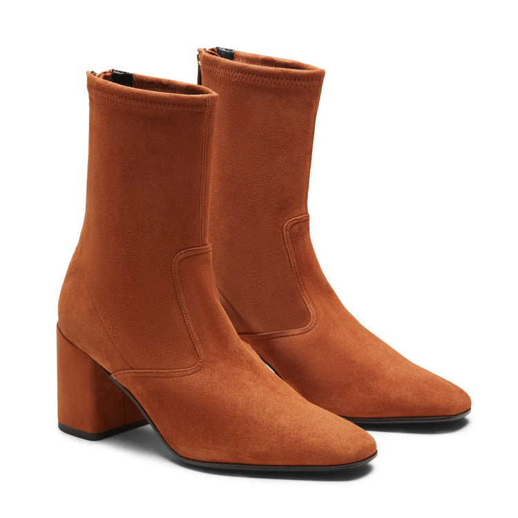 Stiefelette aus Veloursleder