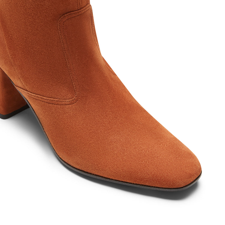 Stiefelette aus Veloursleder