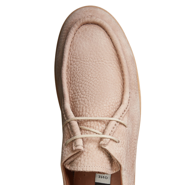 Nubuck lace-up shoe