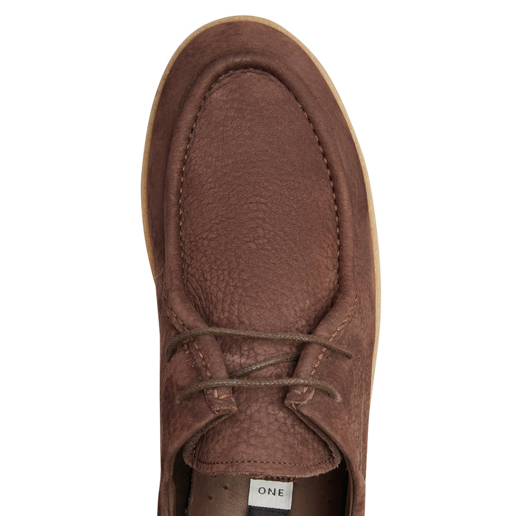 Nubuck lace-up shoe