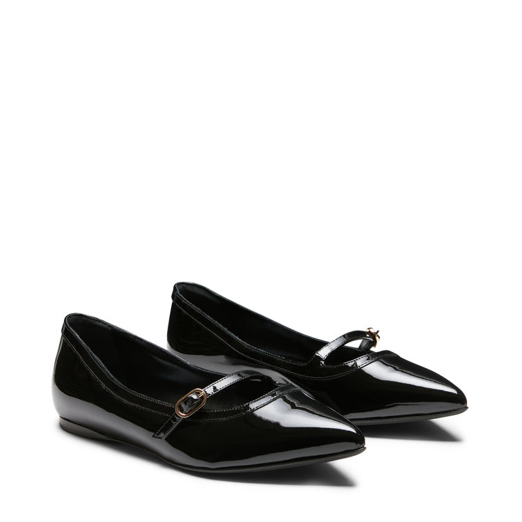 Patent leather flats