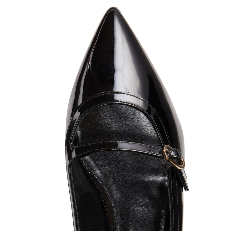 Patent leather flats