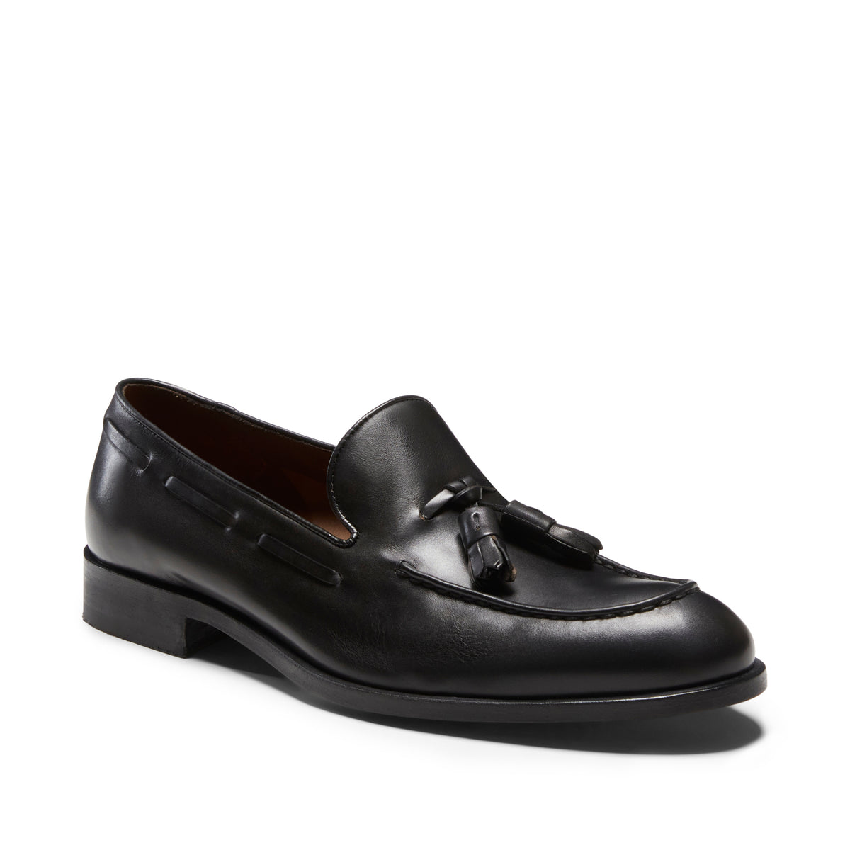 Fratelli Rossetti Black Suede Bit Loafers Fratelli Rossetti - Navy Suede Tassel Loafer | Mitchell Stores main image 2