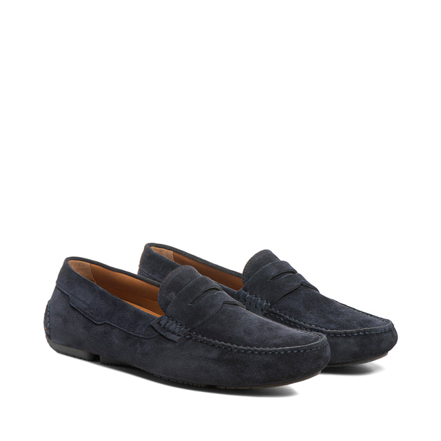 Velourleder-Mokassin in Tubolar-Machart