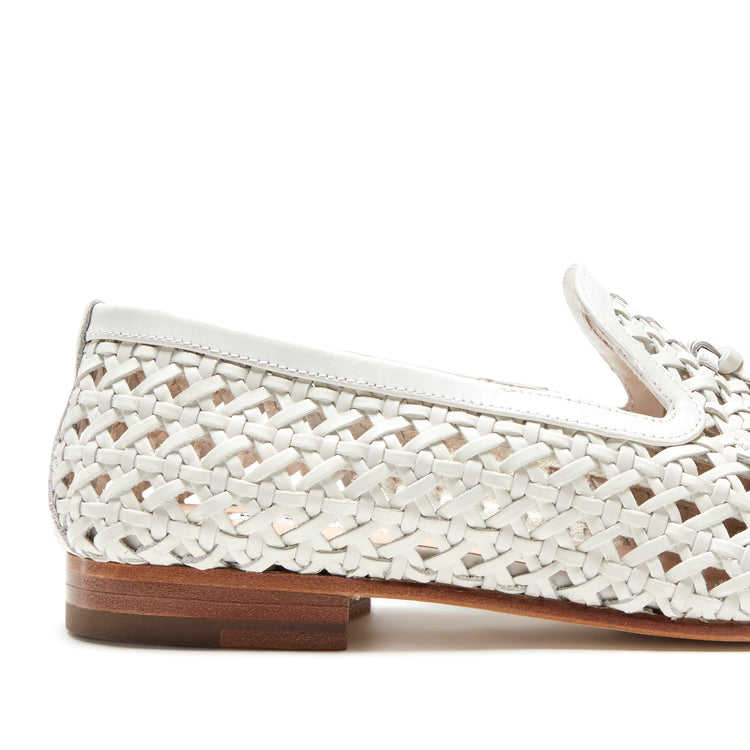 Mocassino Brera in pelle intrecciata da donna