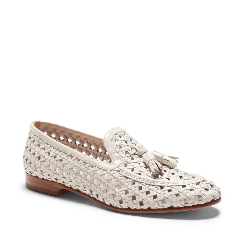 Mocassino Brera in pelle intrecciata da donna