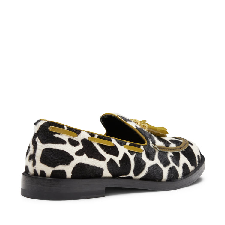 Animal print leather Brera loafer